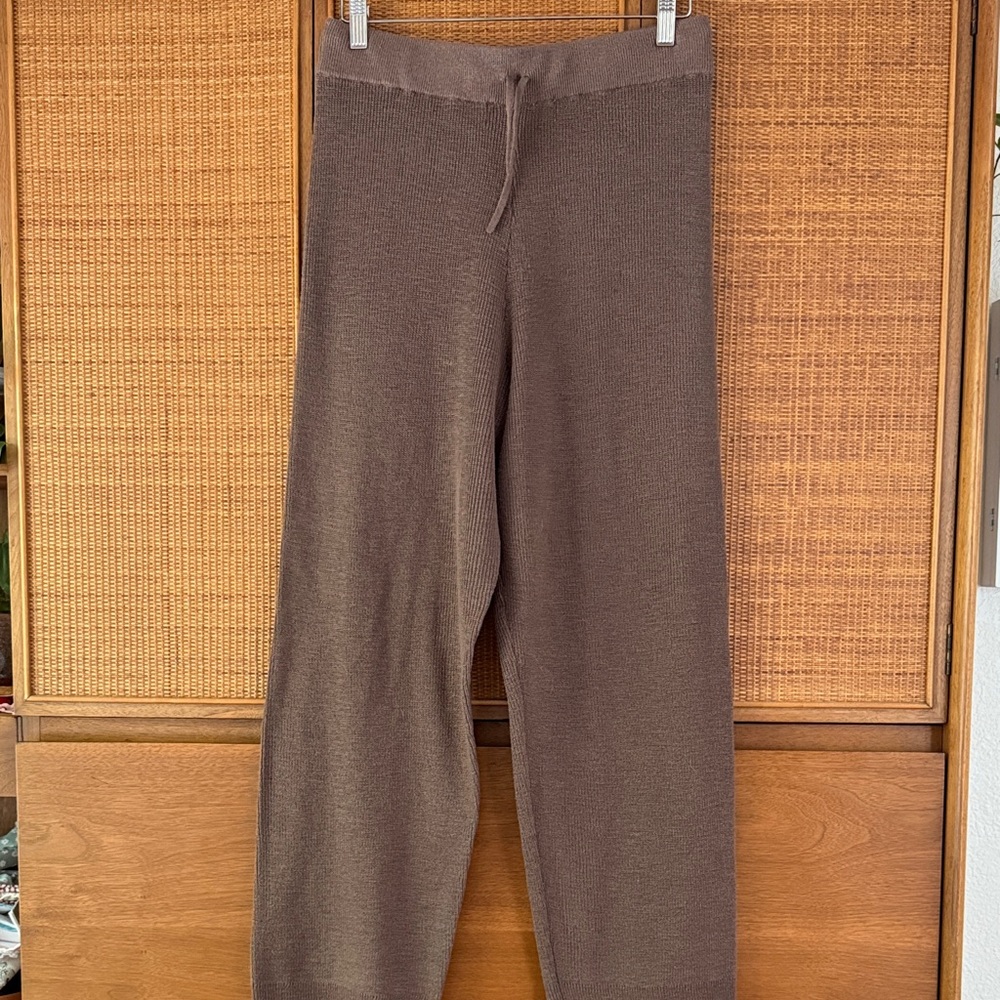 Free People Brown Knit Pants